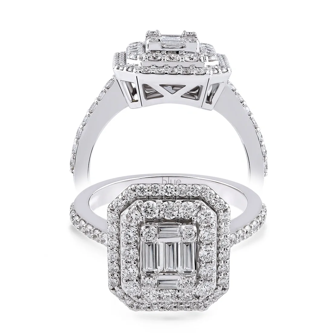 0,15 Karat Baget Pırlanta Yüzük