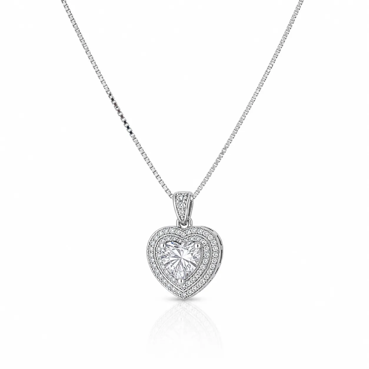 Oravelux Heart Glow Moissanite Kolye