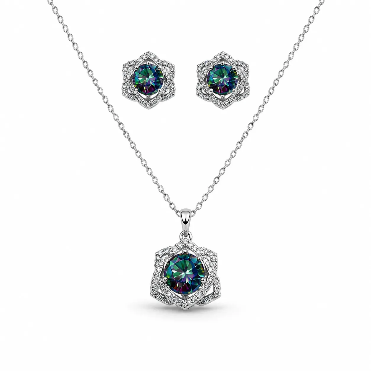 Oravelux Mystic Bloom Moissanite Kolye